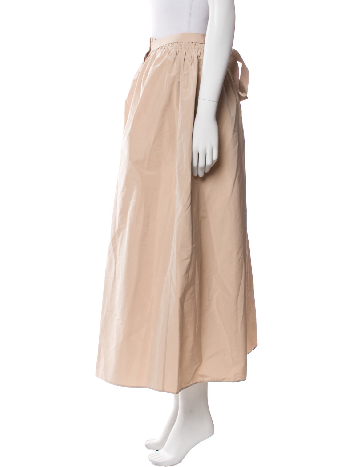 Givenchy Pleated Accents Midi Length Skirt